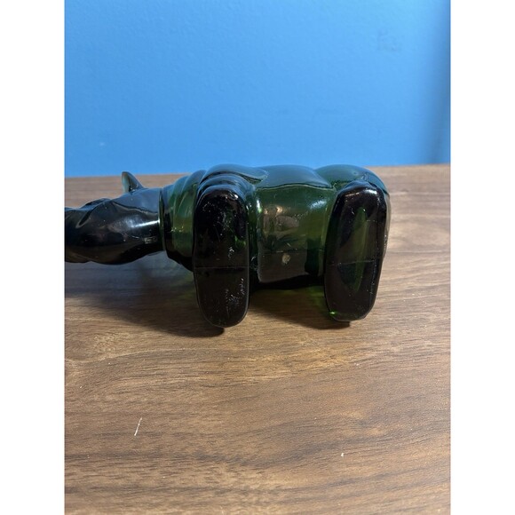 Vintage Avon Big Game Rhino Decanter After Shave Empty No Box Green - Picture 5 of 11